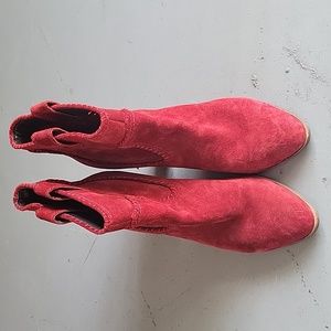 Karl Lagerfeld red cowboy boots size 8.5